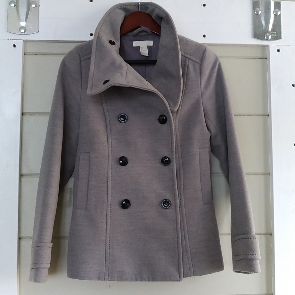 Grey H&M peacoat